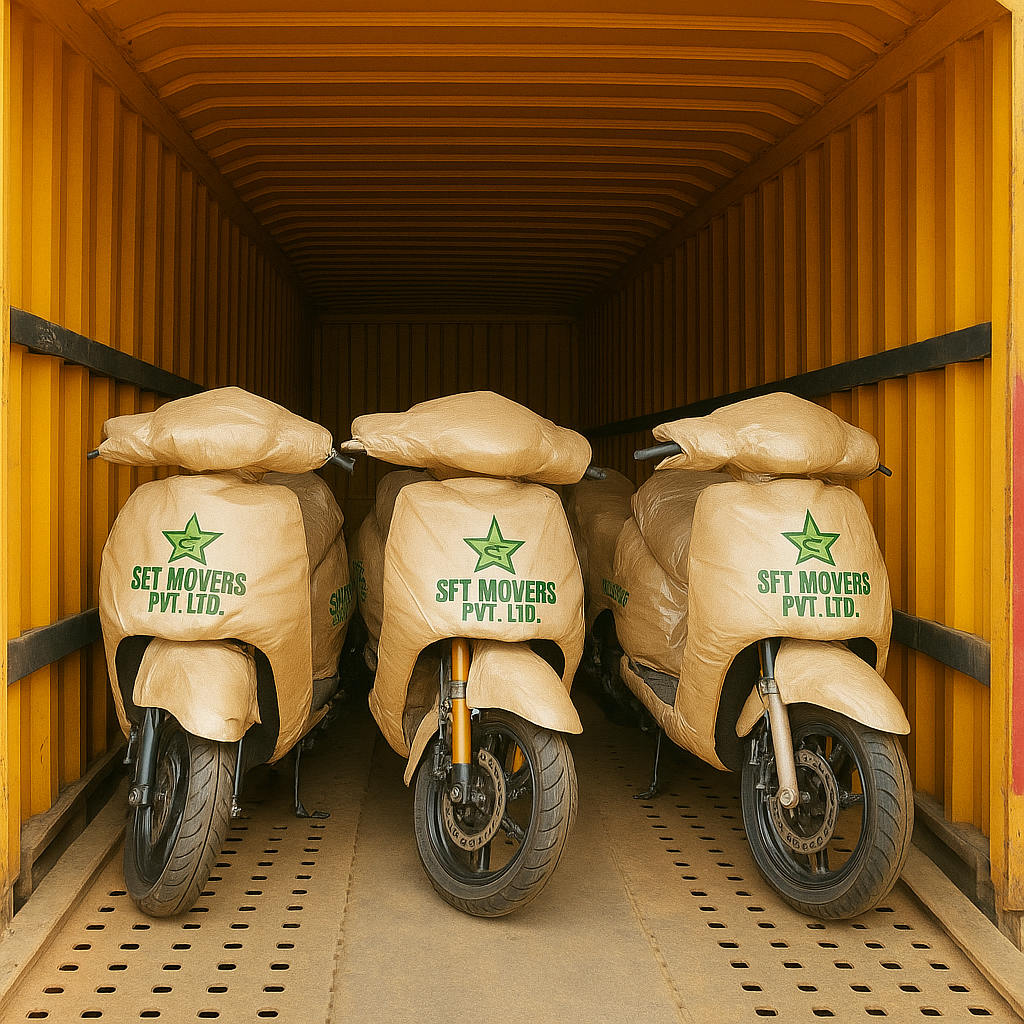 Safe bike transportation by SFT Movers in Pune